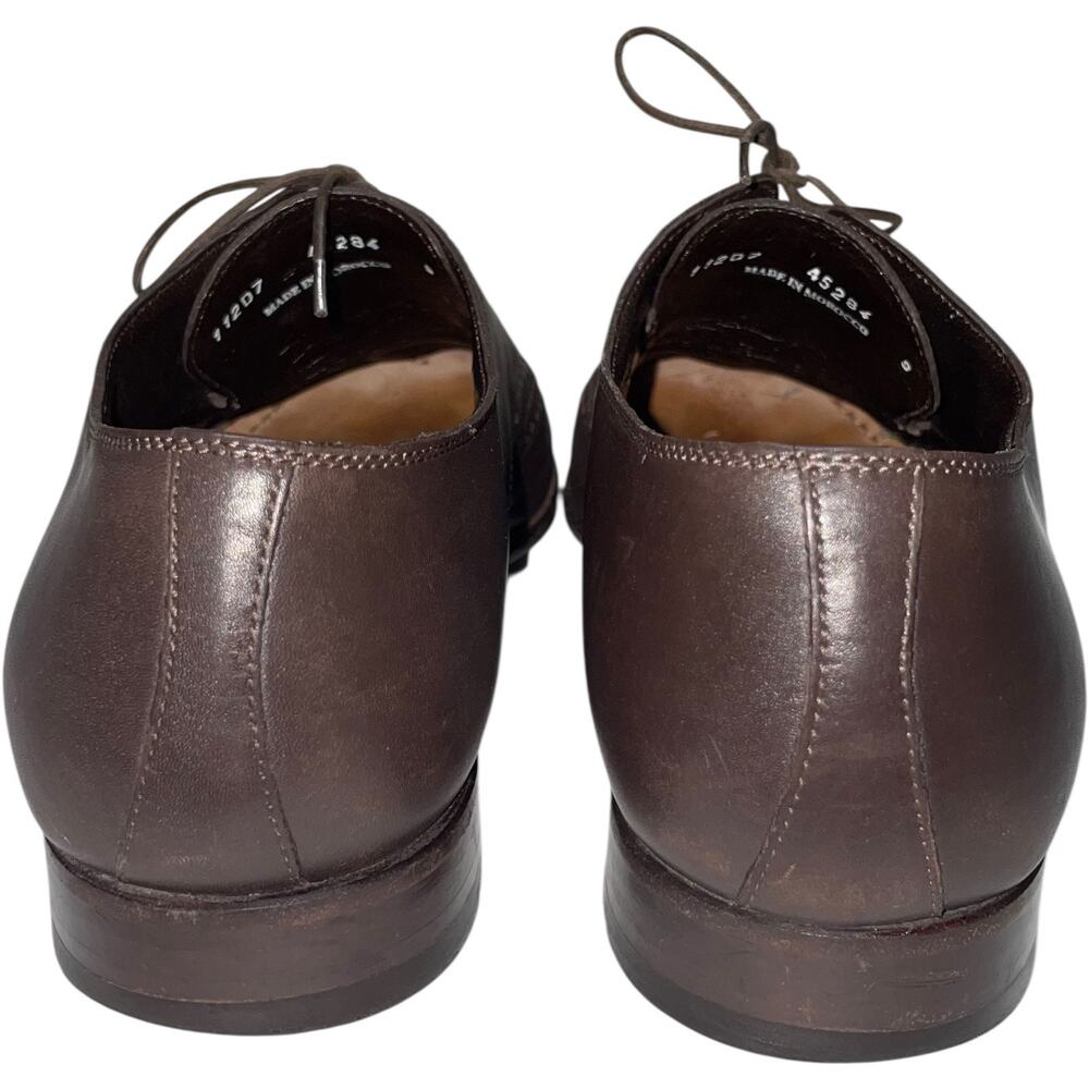 A. Testoni Basic Brown Leather Wing Tip Oxford Sh… - image 5